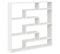 vidaXL Estante Cubo de Pared 7 Compartimentos Madera ingeniería Blanco