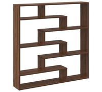 vidaXL Estante Cubo de Pared 7 Compartimentos Madera Roble marrón