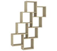 Estante cubo de pared contrachapado roble Sonoma 90x15x119 cm