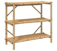 vidaXL Estante de 3 Niveles bambú 100x40x90 cm