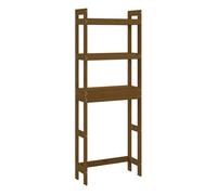 Vidaxl estante de baño madera maciza de pino marrón miel 63x26x171 cm