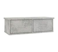 vidaXL Estante de Cajones Pared Contrachapada Hogar Decoración Diseño Bricolaje Mobiliario Mueble Estantería Repisa Balda 60x26x18,5 cm Gris Hormigón