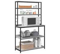 vidaXL Estante de Cocina Gris Sonoma 100 x 40 x 168 cm, Amplio Espacio, estantes Elegantes, estantería Rectangular, Muebles duraderos, organizadores urbanos, Almacenamiento práctico