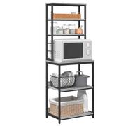 vidaXL Estante de Cocina Gris Sonoma 60 x 40 x 168 cm, Amplio Espacio, estantes Elegantes, estantería Rectangular, Muebles duraderos, organizadores urbanos, Almacenamiento práctico