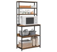 vidaXL Estante de Cocina Madera Vieja 80 x 40 x 168 cm, Amplio Espacio, estantes Elegantes, estantería Rectangular, Muebles duraderos, organizadores urbanos, Almacenamiento práctico
