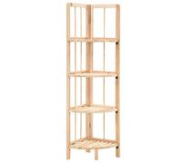 Estante De Esquina De Madera De Cedro 27x27x110 Cm Vidaxl