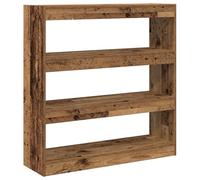 vidaXL Armario para Libros con Acabado Rústico 100X30X103Cm Madera Elaborada Divisor de Habitaciones Solución de Almacenamiento Elegante para Oficina en Casa Sala de Estar y Estudio Amplio Espacio Lib