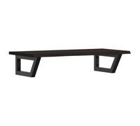 vidaXL Estante de Lavabo de Pared de Acero y Madera Maciza de Roble