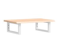 vidaXL Estante de Lavabo de Pared de Acero y Madera Maciza de Roble