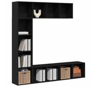 vidaXL Estante de Libros 12 Niveles 3 uds. 36 x 30 x 143 cm | Mucho lugar para todas tus cosas, Puedes cambiar la altura según lo que necesites,