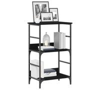 vidaXL Estante de Libros 2 Niveles 50 x 33 x 82 cm Roble Negro