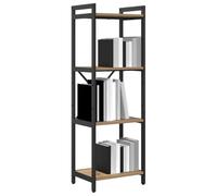 vidaXL Estante de Libros Roble Artesanal 40 x 30 x 85 cm, Estantería Industrial Moderna, Unidad de Almacenamiento Resistente, Organizador en Niveles para Sala y Oficina