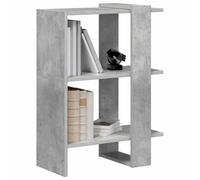 vidaXL Estante de Libros Gris Concreto 52 x 25 x 71,5 cm, Sala de Estar, Rectangular, diseño Moderno con soluciones de Almacenamiento, Muebles estilosos, Asientos cómodos, Uso versátil