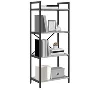 vidaXL Estante de Libros Gris Sonoma 56 x 34 x 133,5 cm, Estantería Industrial, Mueble de Oficina, Diseño Rectangular, Organizador Resistente, Ahorra Espacio en tu Sala