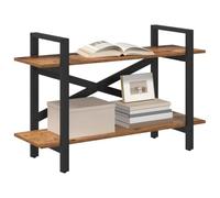 vidaXL Estante de Libros Madera Vieja 100 x 33,5 x 64 cm, Estantería Industrial estilosa, Unidad de Almacenamiento Independiente, amplias estanterías para Oficina en casa