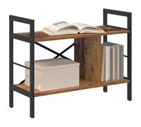 vidaXL Estante de Libros Madera Vieja 75 x 30 x 58,5 cm, Estantería Industrial para Oficina en Casa, Almacenaje Amplio, Mueble Autónomo, Decoración Moderna