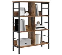 vidaXL Estante de Libros Madera Vieja 82 x 32 x 112 cm, Estantería Industrial Rectangular, con Mucho Espacio, Ideal para tu Oficina en casa, Sala o Estudio