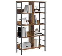 vidaXL Estante de Libros Madera Vieja 82 x 32 x 144,5 cm, Estantería Industrial Rectangular, con Mucho Espacio, Ideal para tu Oficina en casa, Sala o Estudio