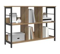 vidaXL Estante de Libros Roble Artesanal 102 x 32 x 72,5 cm, Estantería Industrial Rectangular, con Mucho Espacio, Ideal para tu Oficina en casa, Sala o Estudio