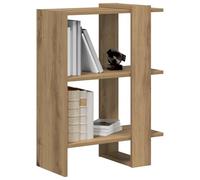 vidaXL Estante de Libros Roble Artesanal 52 x 25 x 71,5 cm, Estantería Moderna, Elegante, diseño Rectangular, Mueble de Almacenamiento Independiente, Unidad para exhibir Libros