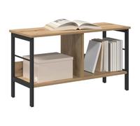 vidaXL Estante de Libros Roble Artesanal 82 x 32 x 47 cm, Estantería Industrial Rectangular, con Mucho Espacio, Ideal para tu Oficina en casa, Sala o Estudio
