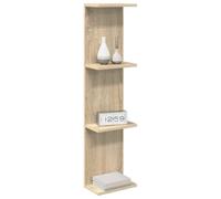 vidaXL Estante de Pared 2 pcs Roble Sonoma 25 x 15 x 100 cm, Estanterías Modernas para Sala, montadas en la Pared, con Madera, Elegante exhibición, minimalismo en casa