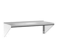 vidaXL Estante de Pared Acero Inoxidable Plateado 100x45x31 cm, Estante Flotante, Estante Flotante de Pared, Estante de Cuarto de Servicio