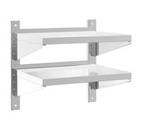 vidaXL Estante de Pared Acero Inoxidable Plateado 50x40x48 cm