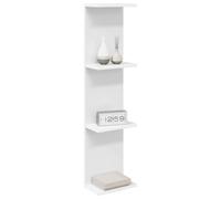 vidaXL Estante de Pared Blanco 22 x 15 x 100 cm Madera de ingeniería, Estanterías Modernas para Sala, montadas en la Pared, con Madera, Elegante exhibición, minimalismo en casa