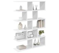 vidaXL Estante de Pared Blanco 70 x 20 x 100 cm Madera de ingeniería, Estantería Moderna para Sala, Madera compacta, solución de Almacenamiento, mobiliario Funcional, diseño Que Ahorra Espacio