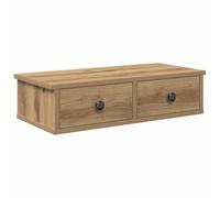 vidaXL Estante de Pared cajones Madera contrachapada Roble Artesanal