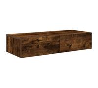 vidaXL Estante de Pared con cajones de Madera contrachapada Blanco