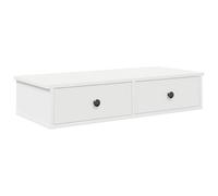 vidaXL Estante de Pared con cajones de Madera contrachapada Blanco