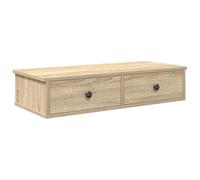 vidaXL Estante de Pared con cajones Madera contrachapada Roble Sonoma