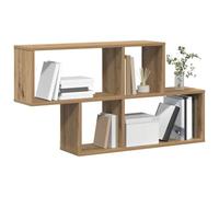 vidaXL Estantería de Pared Roble Artesanal Almacenamiento montado 100x20x53 cm Madera Maciza Duradera Diseño contemporáneo Sala de Estar Dormitorio Oficina. Estantes Que ahorran espaci