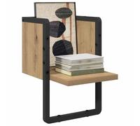 vidaXL Estante de Pared con Estante Roble Artesanal 20 x 25 x 30 cm, Sala de Estar, Diseño Rectangular, Soluciones Modernas de Montaje en Pared para Eficiencia y Estilo en la Decoración del Hogar