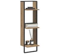 vidaXL Estante de Pared con Estante Roble Artesanal 30 x 25 x 100 cm, Sala, estantería Rectangular de Pared, Mueble Moderno, Elegante y Funcional, diseño de Estante práctico