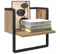 vidaXL Estante de Pared con Estante Roble Artesanal 30 x 25 x 30 cm, Sala de Estar, Diseño Rectangular, Soluciones Modernas de Montaje en Pared para Eficiencia y Estilo en la Decoración del Hogar