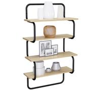 vidaXL Estante de Pared de 4 Niveles Roble Sonoma 40 x 24,5 x 104 cm