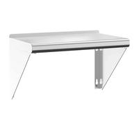 Estante De Pared De Acero Inoxidable Plateado 50x30x31 Cm Vidaxl