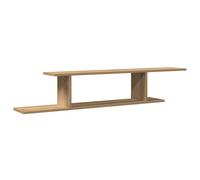 vidaXL Estante de Pared de TV Madera Roble Artesanal 125x18x23 cm