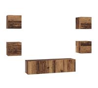 vidaXL Estante de Pared - ¡El Punto Fresco para tu Sala, Comedor o Donde Quieras! Este Organizador Vertical es un Armario Modular rústico Que Ahorra Espacio.
