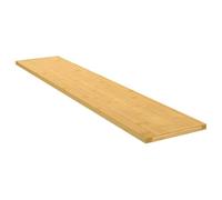 vidaXL Estante de Pared, Estantería Flotante de Almacenaje, Estante para Baño Comedor Salón Oficina, Estilo Rústico, Bambú 100x20x1,5 cm