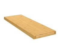vidaXL Estante de Pared, Estantería Flotante de Almacenaje, Estante para Baño Comedor Salón Oficina, Estilo Rústico, Bambú 60x20x2,5 cm