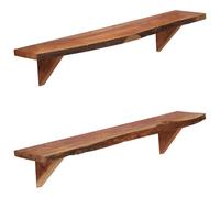 vidaXL estante de pared estantes de pared estante de pared de madera