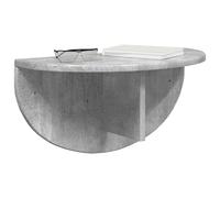 vidaXL Estante de Pared Gris Concreto 38 x 19 x 19 cm, Sala de Estar, Rectangular, Moderno, Duradero, Asientos cómodos para un Interior Estiloso con un diseño Funcional y Atractivo versátil