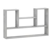 vidaXL Estante de Pared Gris Hormigón 100 x 17 x 60 cm