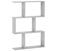 vidaXL Estante de Pared Gris Hormigón 72 x 17 x 105 cm