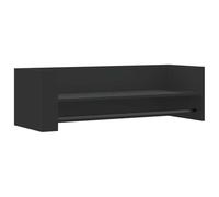 vidaXL Estante de Pared Madera de ingeniería Negro 100x35x30,5 cm