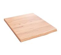 Estante De Pared Madera De Roble Tratada Marrón Claro 40x50x2cm Vidaxl